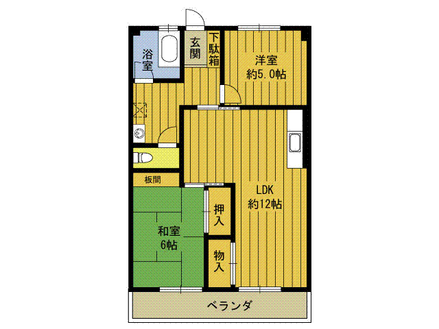 古城ビルの間取り