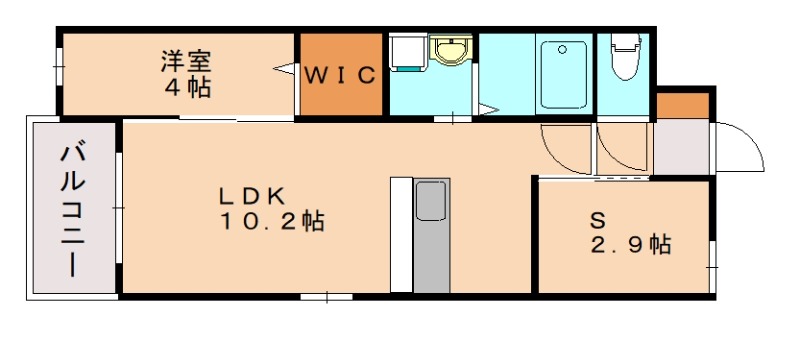 福岡市東区多々良のマンションの間取り