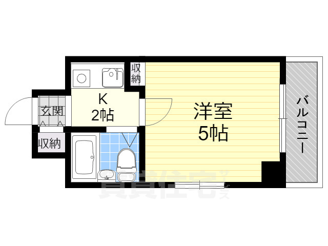 大津市中央のマンションの間取り