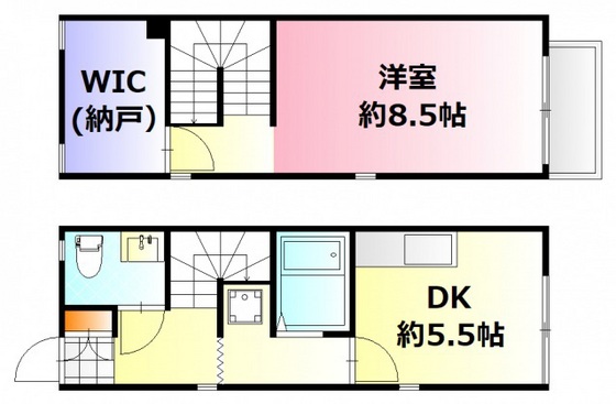 クレール住吉Ｂの間取り