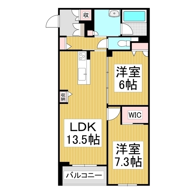 シャーメゾンステージ筑摩の間取り