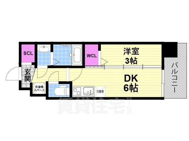 Luxe住道駅前の間取り