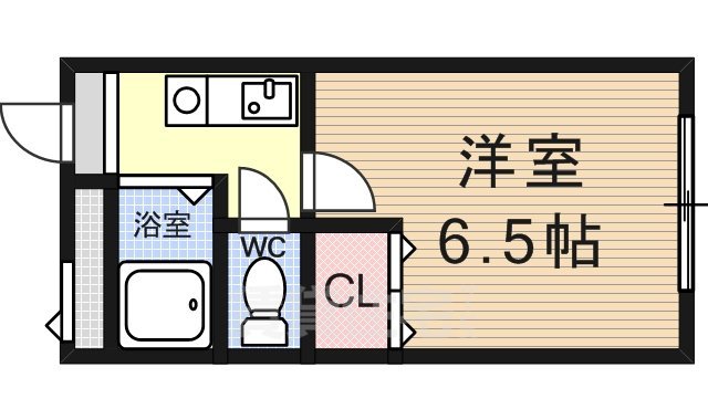 京都市伏見区桃山町因幡のマンションの間取り