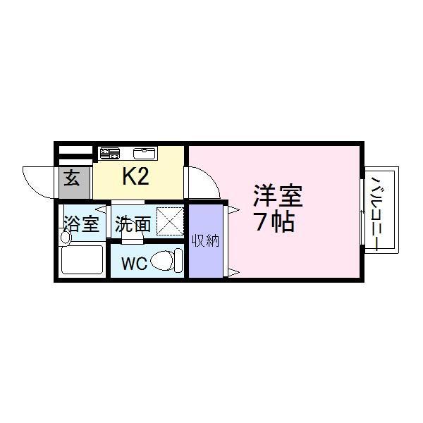 サンフォレスト　1Fの間取り