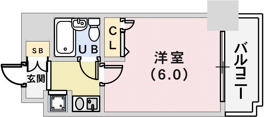 ワコーレプラティーク神戸深江駅前の間取り