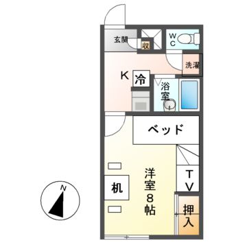 レオパレスパーク森山の間取り