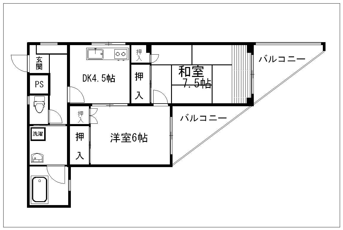 ドミール大里の間取り