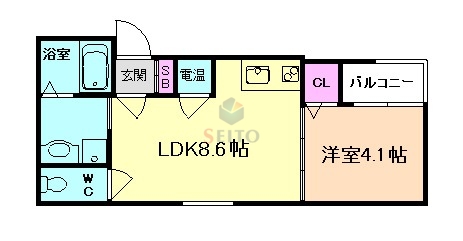 ローズハイツ大洋の間取り