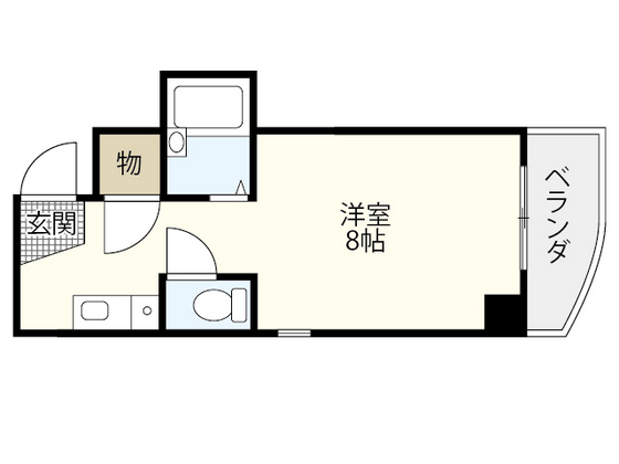 リボン金屋町マンションの間取り