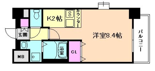 プレミアムコート天神橋の間取り