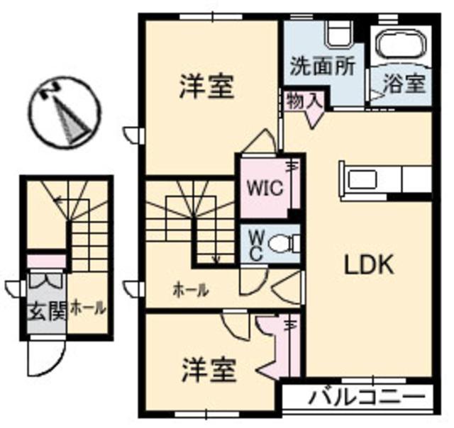 シャーメゾンＥＬＡＮ　Ａ棟の間取り