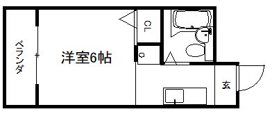 カーサ栗栖の間取り