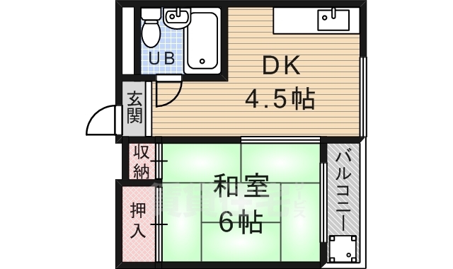 宇治川ハイツの間取り