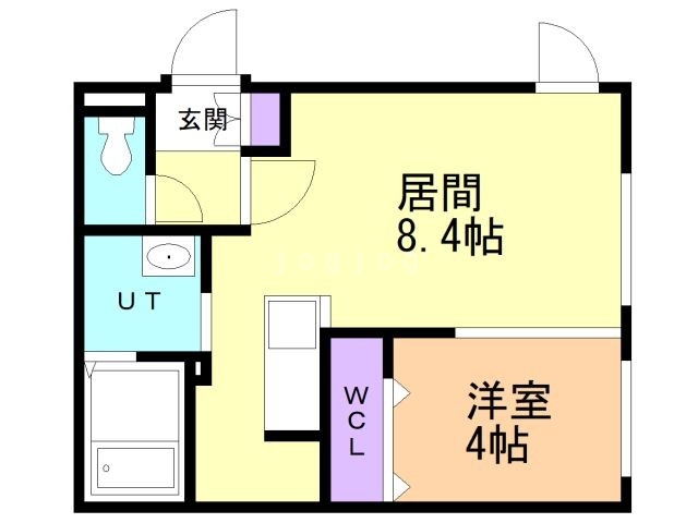 札幌市中央区北七条西のマンションの間取り