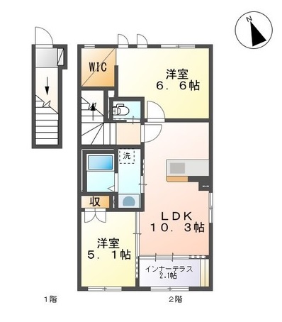 フェリーチェビータの間取り