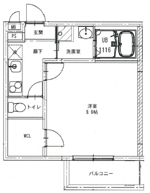 堺市北区百舌鳥梅町のアパートの間取り