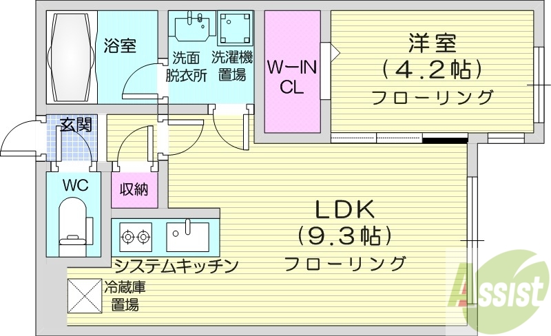 メルヴェイユコトニの間取り