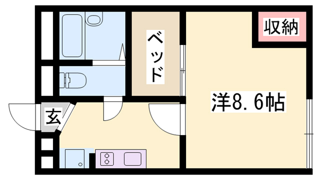 レオパレスサニーハイツの間取り