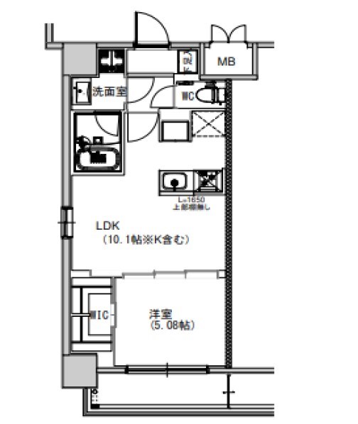 足立区千住橋戸町のマンションの間取り