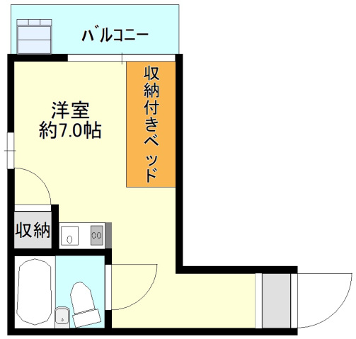 広島市中区舟入町のマンションの間取り