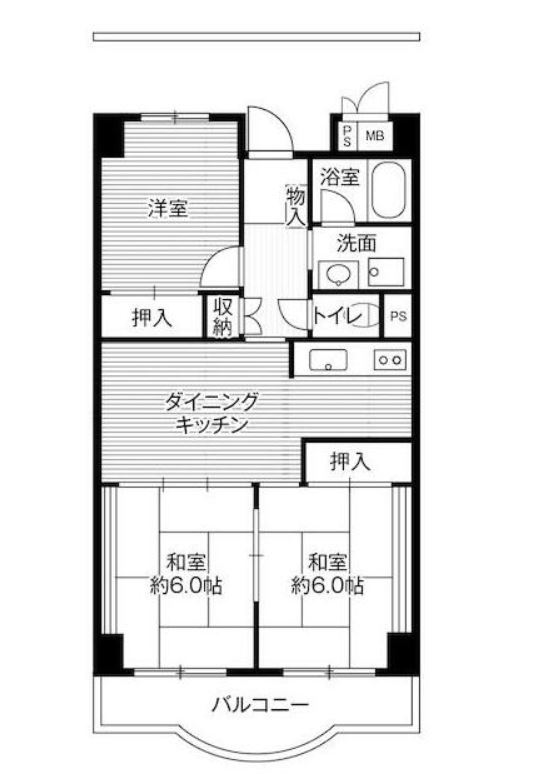 ビレッジハウス芝浦 1号棟の間取り