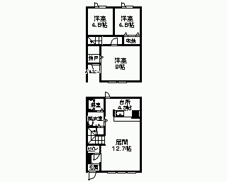 メゾネット新成の間取り