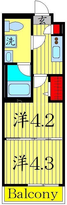 板橋区大山西町のマンションの間取り