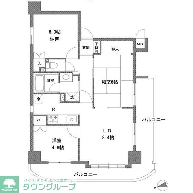 ラヴィータ谷塚駅前IIの間取り