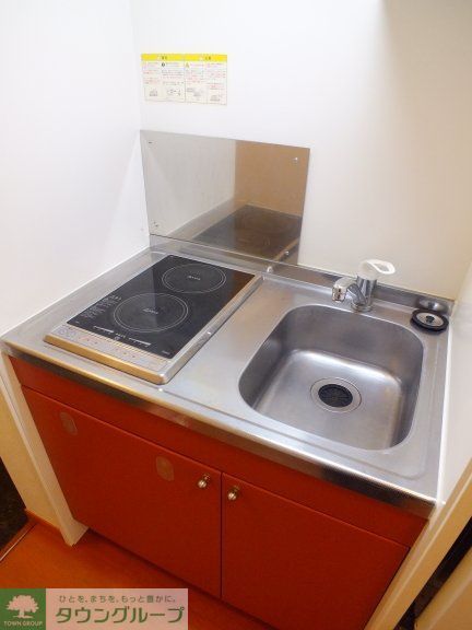 キッチン　2口電気コンロ