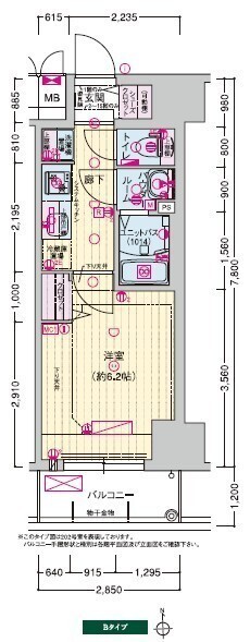 プレサンス天王寺デルニエの間取り