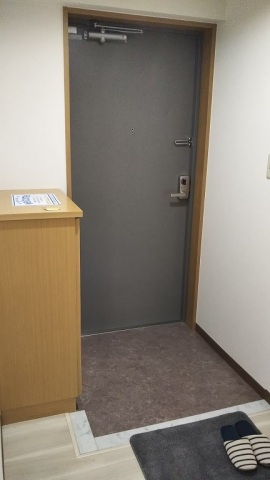 玄関　写真は別号室です。