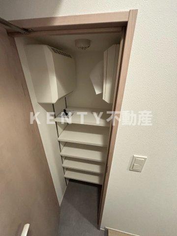 収納　たっぷりとした収納スペースです