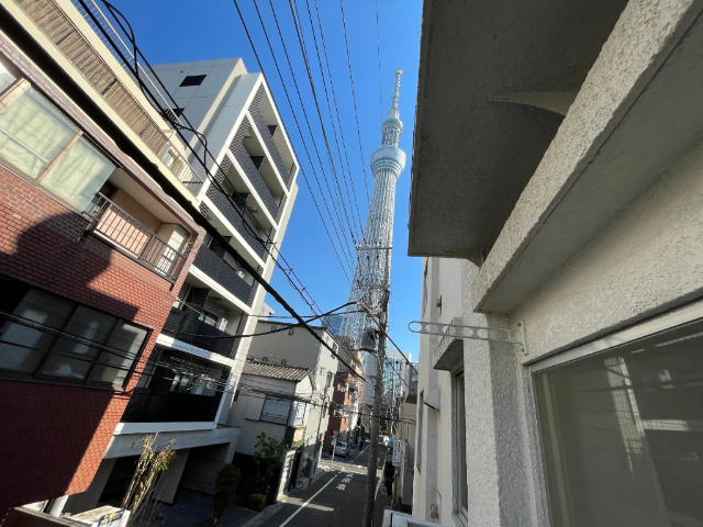 眺望　スカイツリー見れます！