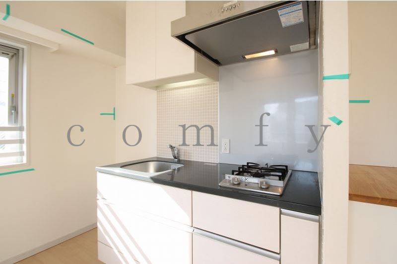 キッチン　ガス２口システムキッチン