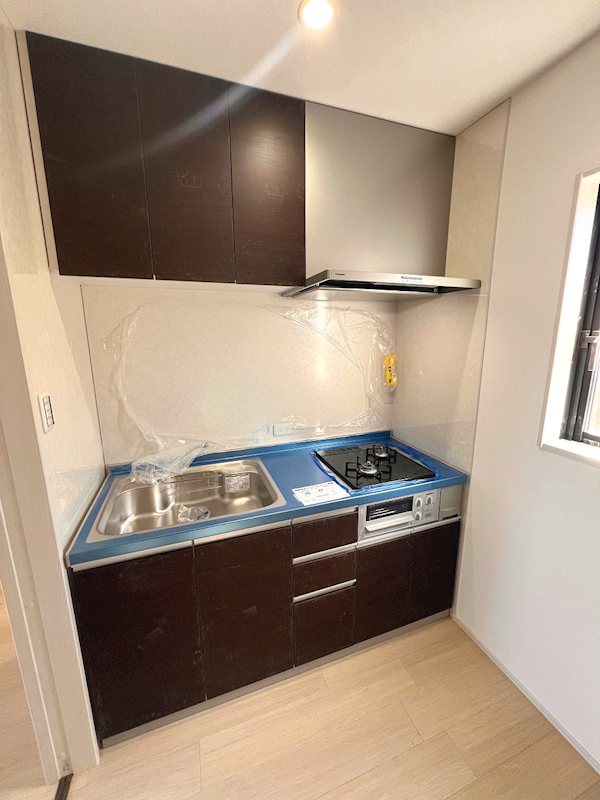 キッチン　二口コンロ付きのシステムキッチンです♪