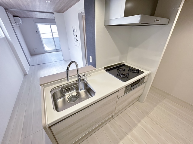 キッチン　２０２号室の御写真です。