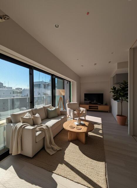 居室・リビング　撮影日：２０２６／２／２　モデルルーム参考写真（ＣＧ合成です