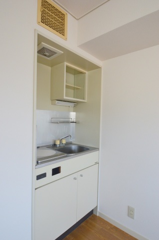 キッチン　電気コンロ設置済。