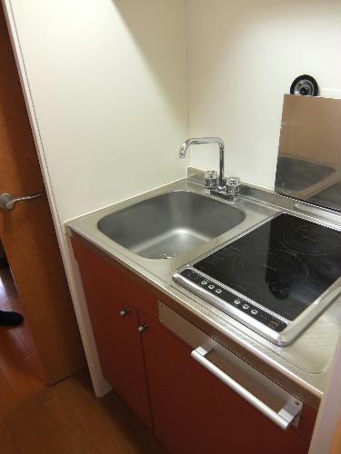 キッチン　2口電気コンロのキッチン