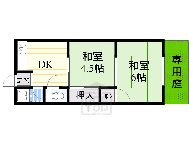 七尾山口文化の間取り写真