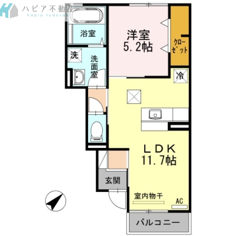 D-room cloverの間取り写真