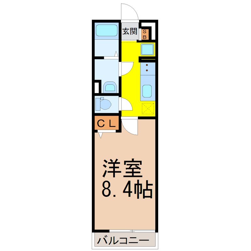 地下鉄鶴舞線 荒畑駅 徒歩2分 3階建 築8年の間取り写真