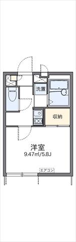 レオパレスBRISE関町東の間取り写真