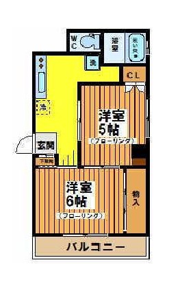 鮎沢コーポの間取り写真