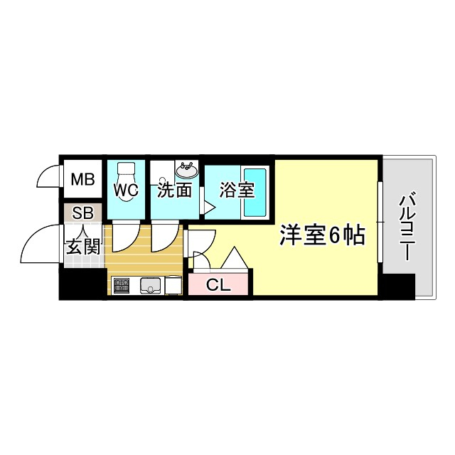 南海高野線 汐見橋駅 徒歩4分 14階建 築7年の間取り写真
