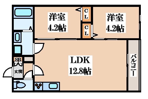 TIO四條畷の間取り写真