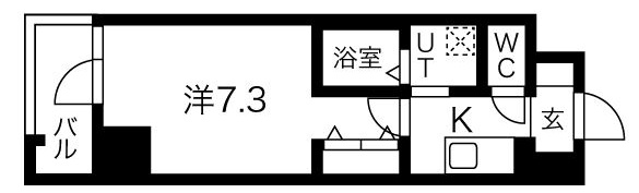 地下鉄谷町線 田辺駅 徒歩6分 9階建 築3年の間取り写真