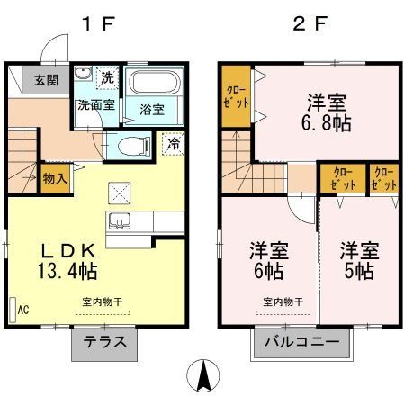 セジュールI&Rの間取り写真