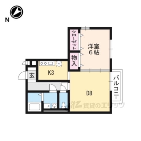 リビングタウン瀬田Ａ棟の間取り