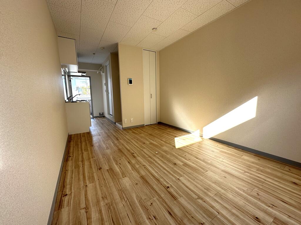 居室・リビング　壁・天井・床全てリフォーム済みです！